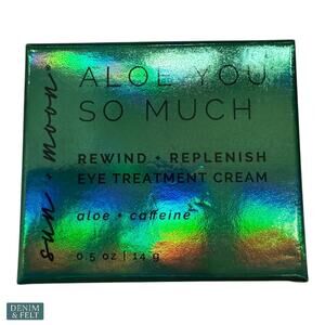 Sun + Moon Aloe You So Much Rewind + Replenish Eye Cream Aloe + Caffeine 0.5oz
